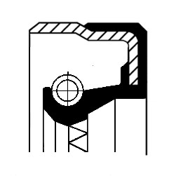 Oljepackningsring, automattransmission, Framaxel, Utgång Corteco  CORTECO