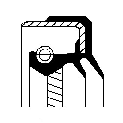 Oljepackningsring, differential, Framaxel, Ingång Corteco 0103379 CORTECO
