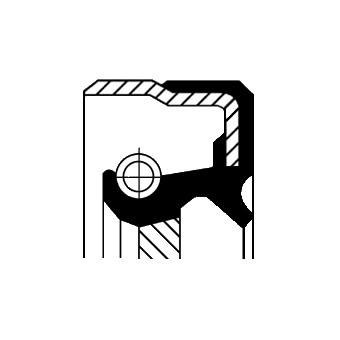 Oljepackningsring, differential, Bakaxel, Ingång, Bakre drivaxel  CORTECO