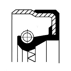 Oljetätningsring, fördelarväxel, Framaxel, Inre, framaxel vänster CORTECO