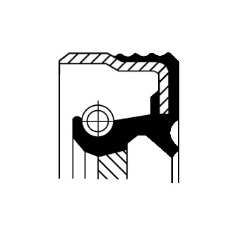 Oljepackningsring, differential, Framaxel, Vänster, Utgång Cortec CORTECO