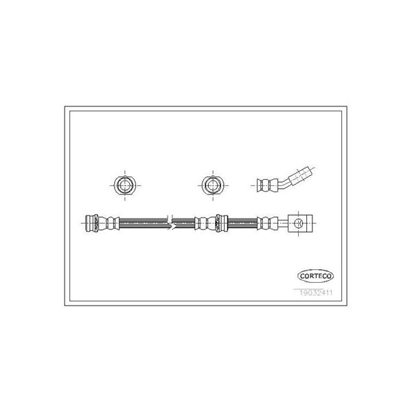 Bromsslang, Framaxel Corteco 19032411 CORTECO Bromsslang, Framaxel Corteco 19032411 CORTECO