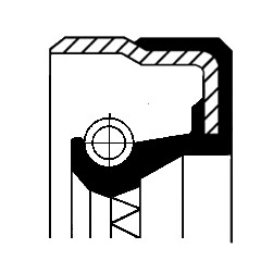 Oljepackningsring, differential, Utgång, Vänster Corteco 19033801 CORTECO