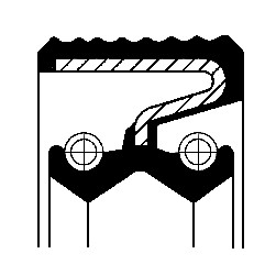 Oljetätningsring, fördelarväxel, Bak, Fram, Fram eller bak, Utgån CORTECO