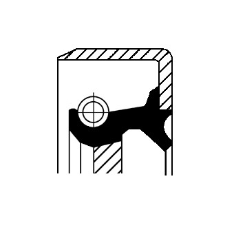 Oljepackningsring, differential, Bakaxel, Ingång Corteco 19033959 CORTECO