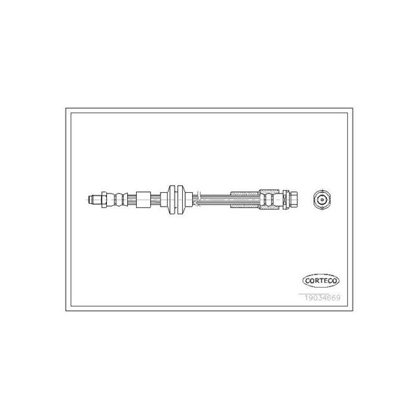Bromsslang, Bakaxel Corteco 19034669 CORTECO Bromsslang, Bakaxel Corteco 19034669 CORTECO