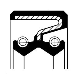 Oljepackningsring, differential, Framaxel, Utgång Corteco 1903516 CORTECO