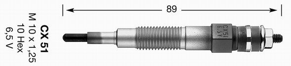 Glödstift 6,5V Ngk 2896 NGK