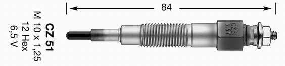 Glödstift 6,5V Ngk 3209 NGK