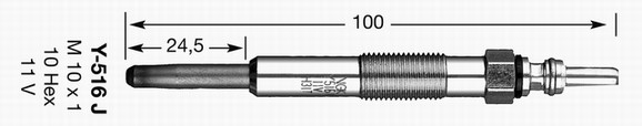 Glödstift 11,0V Ngk D-power 6416 NGK