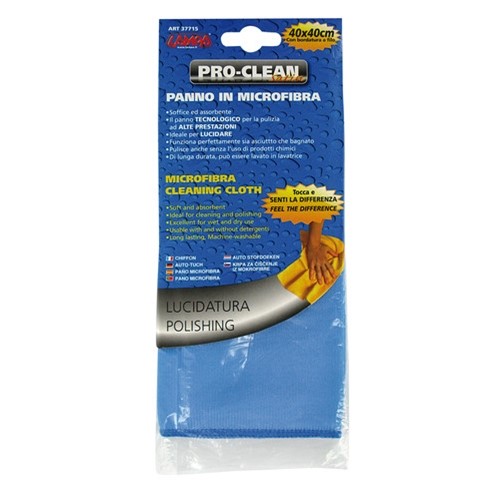 "pro-clean" Microfibre Cloth, Satin, 40x40cm., Universal "pro-clean" Microfibre Cloth, Satin, 40x40cm., Universal