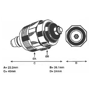 Avstängning, insprutning 12V Delphi 7240-112 DELPHI