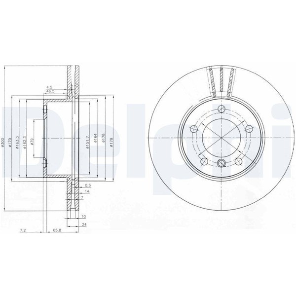 Bromsskiva Ventilerad, Framaxel Delphi BG3998C DELPHI Bromsskiva Ventilerad, Framaxel Delphi BG3998C DELPHI