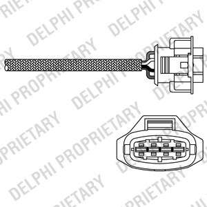 Lambdasond, Fram, Upptill Delphi ES20315-12B1 DELPHI