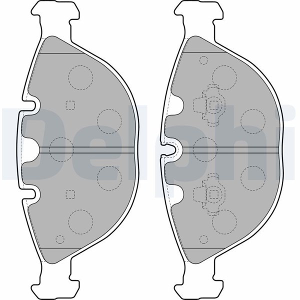 Bromsbeläggsats, Framaxel DELPHI
