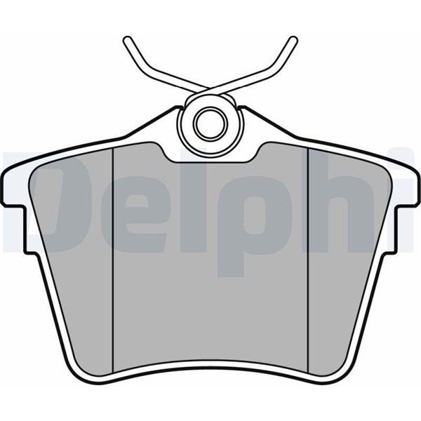 Bromsbeläggsats, Bakaxel Delphi LP1892 DELPHI