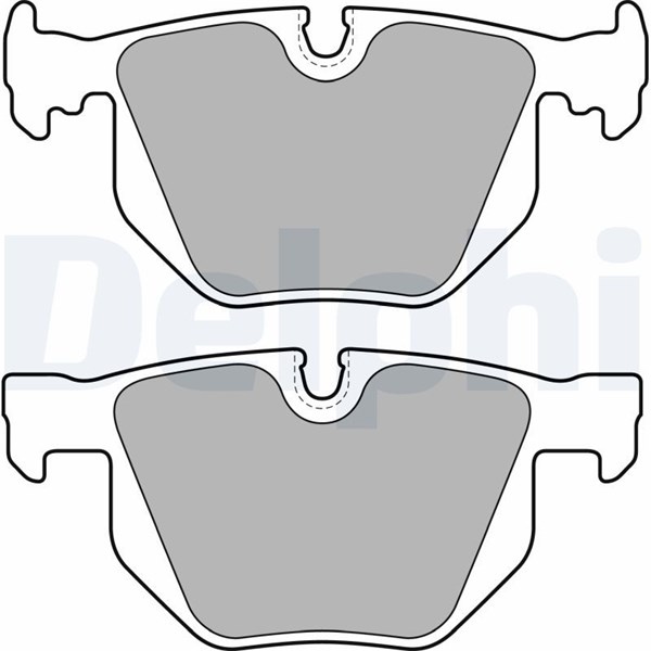 Bromsbeläggsats, Bakaxel, Framaxel DELPHI