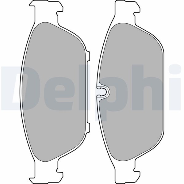 Bromsbeläggsats, Framaxel Delphi LP2238 DELPHI