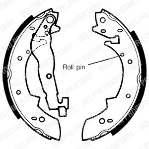 Bromsbackar, sats, Bakaxel DELPHI