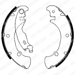 Bromsbackar, sats, Bakaxel Delphi LS1840 DELPHI