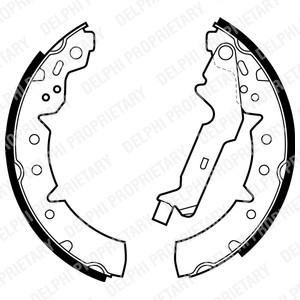 Bromsbackar, sats, Bakaxel DELPHI