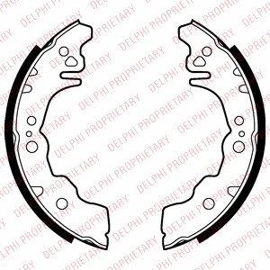 Bromsbackar, sats, Bakaxel Delphi LS2023 DELPHI