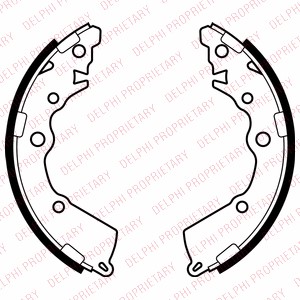 Bromsbackar, sats, Bakaxel Delphi LS2068 DELPHI