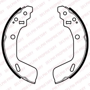 Bromsbackar, sats, Bakaxel Delphi LS2073 DELPHI