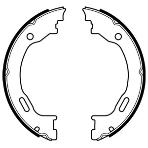 Bromsbackar, sats, parkeringsbroms, Bakaxel Delphi LS2077 DELPHI