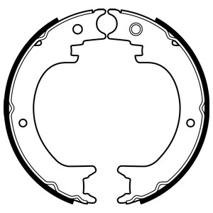 Bromsbackar, sats, parkeringsbroms, Bakaxel Delphi LS2082 DELPHI