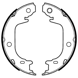 Bromsbackar, sats, parkeringsbroms, Bakaxel DELPHI
