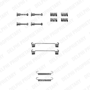 Tillbeh�örssats, bromsbackar, parkeringsbroms, Bakaxel Delphi LY11 DELPHI
