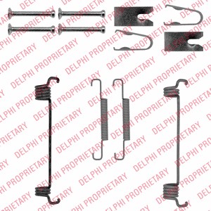 Tillbeh�örssats, bromsbackar, parkeringsbroms, Bakaxel Delphi LY13 DELPHI