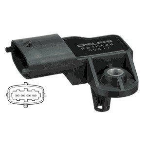 Sensor, insugstryck Delphi PS10144 DELPHI