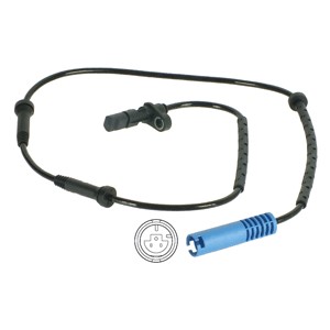 ABS-givare, Sensor, hjulvarvtal, Bakaxel, Höger, Vänster DELPHI