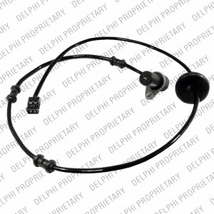 ABS-givare, Sensor, hjulvarvtal, Bakaxel, Bak, Vänster, Höger Del DELPHI