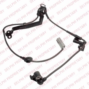 ABS-givare, Sensor, hjulvarvtal, Framaxel, Fram, Vänster Delphi S DELPHI ABS-givare, Sensor, hjulvarvtal, Framaxel, Fram, Vänster Delphi S DELPHI