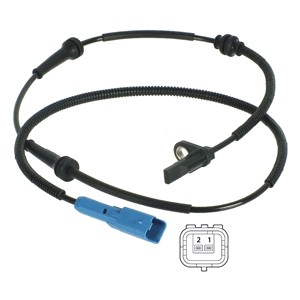 ABS-givare, Sensor, hjulvarvtal, Framaxel, Fram, Höger, Vänster DELPHI