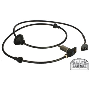 ABS-givare, Sensor, hjulvarvtal, Framaxel Delphi SS20305 DELPHI