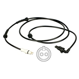 ABS-givare, Sensor, hjulvarvtal, Bakaxel, Bakaxel höger, Höger De DELPHI