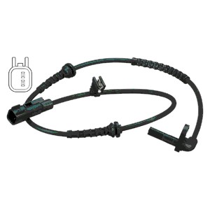 ABS-givare, Sensor, hjulvarvtal, Framaxel, framaxel höger, Höger  DELPHI