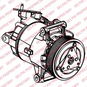 Kompressor, klimatanläggning Delphi TSP0155927 DELPHI