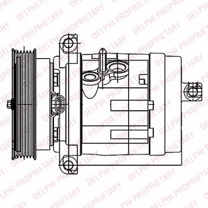 Kompressor, klimatanläggning Delphi TSP0155984 DELPHI