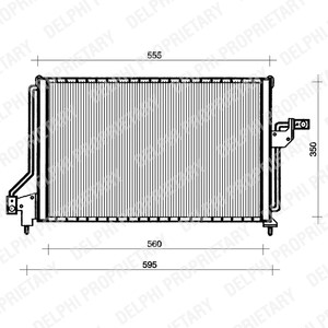 Kondensor, klimatanläggning Delphi TSP0225047 DELPHI