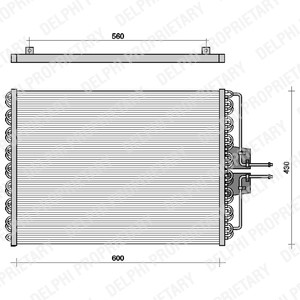 Kondensor, klimatanläggning Delphi TSP0225061 DELPHI