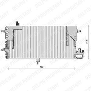 Kondensor, klimatanläggning Delphi TSP0225073 DELPHI