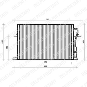 Kondensor, klimatanläggning Delphi TSP0225112 DELPHI