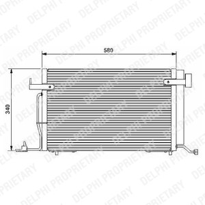 Kondensor, klimatanläggning Delphi TSP0225176 DELPHI