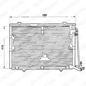 Kondensor, klimatanläggning Delphi TSP0225193 DELPHI