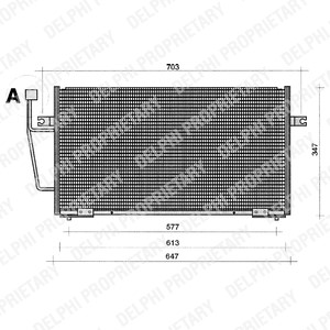 Kondensor, klimatanläggning Delphi TSP0225204 DELPHI